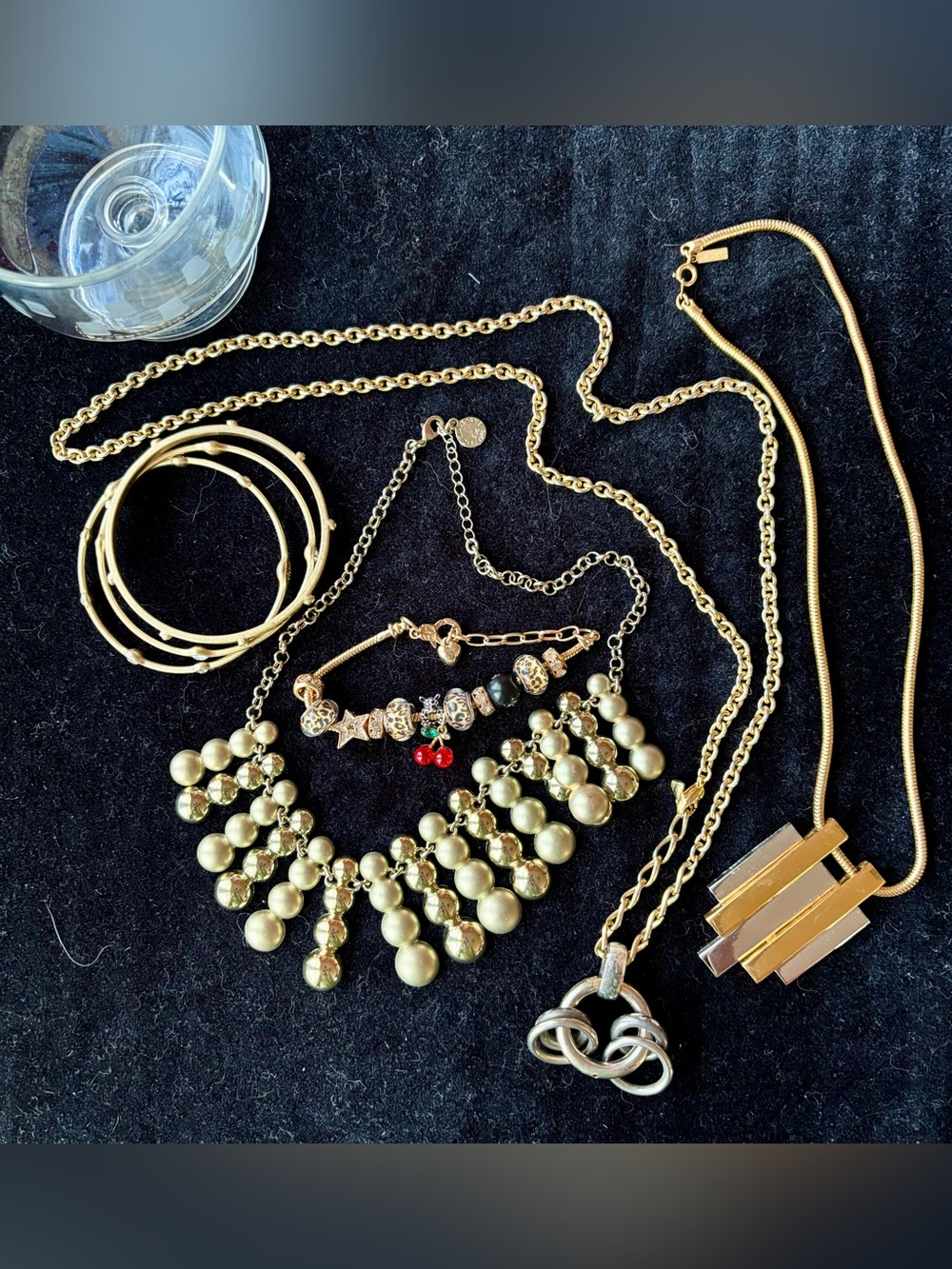 Avon Lia Sophia Liz Claiborne Jewelry Lot Gold Tone Necklaces Bracelets